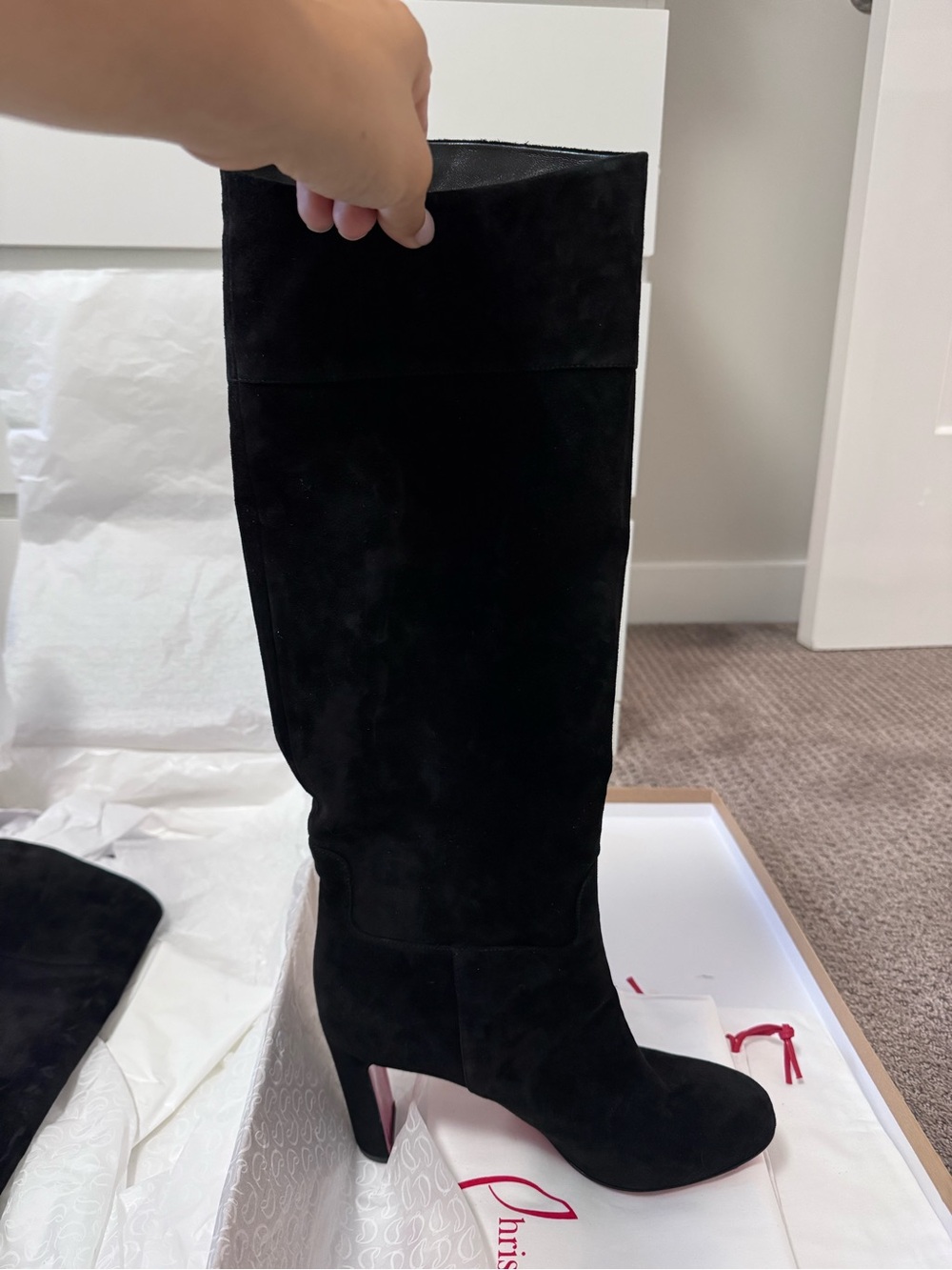 Christian Louboutin 85 mm Loo Botta boots- brand new! - Picture 6 of 11